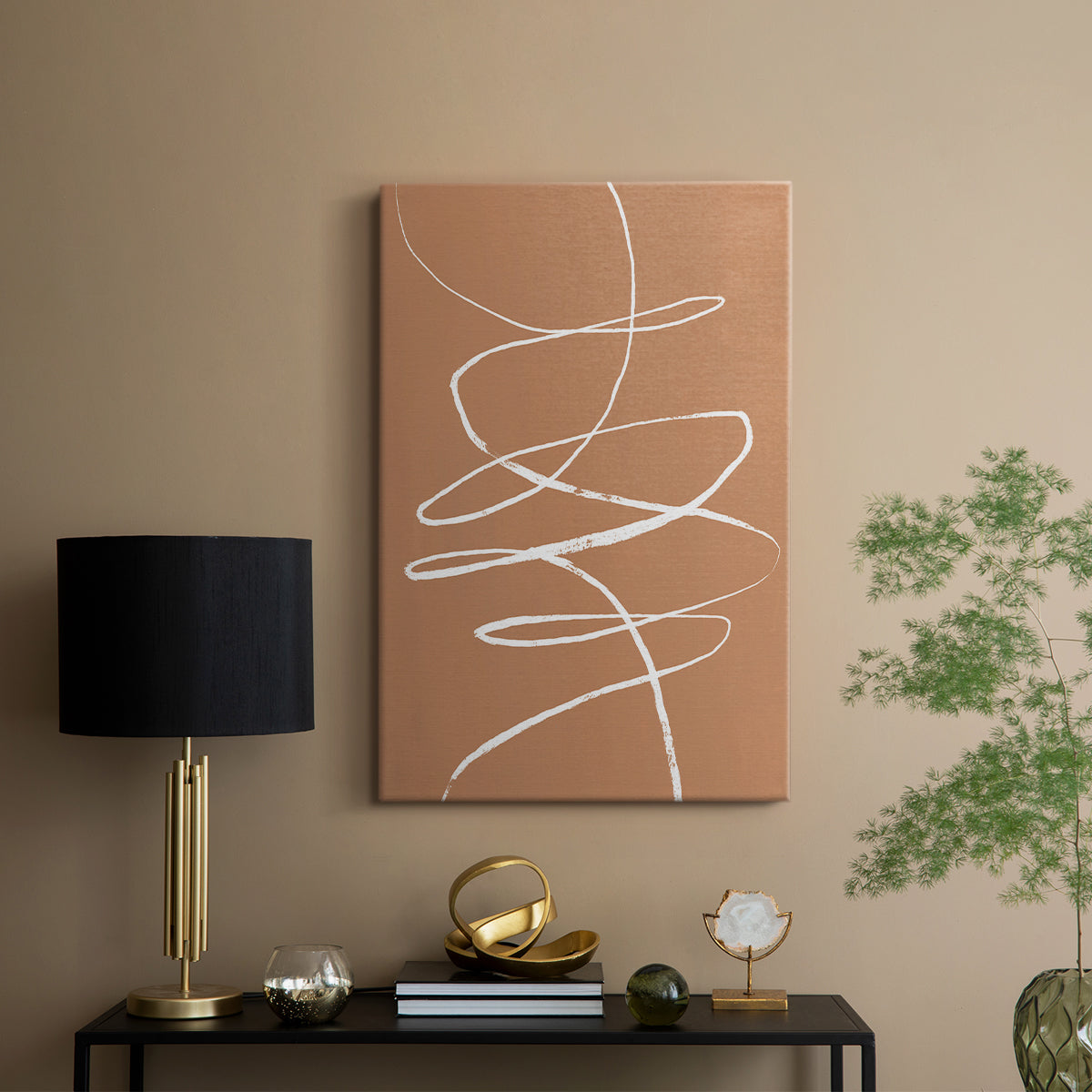 Terracotta Drift II - Canvas Art Print