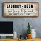 Laundry Room - Floater Framed Canvas Print