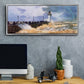 The Jetty at Le Havre, 1868 - Floater Framed Canvas Print
