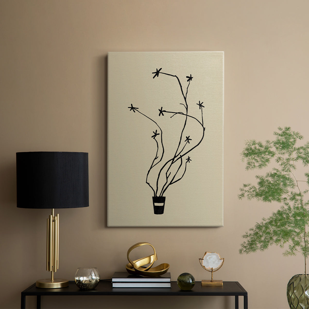 Spring Sprig Vase I - Canvas Art Print