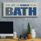 Bath Bubbles - Floater Framed Canvas Print