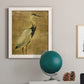 Gold Crane at Dusk I - Premium Canvas Framed in Barnwood - Ready to Hang