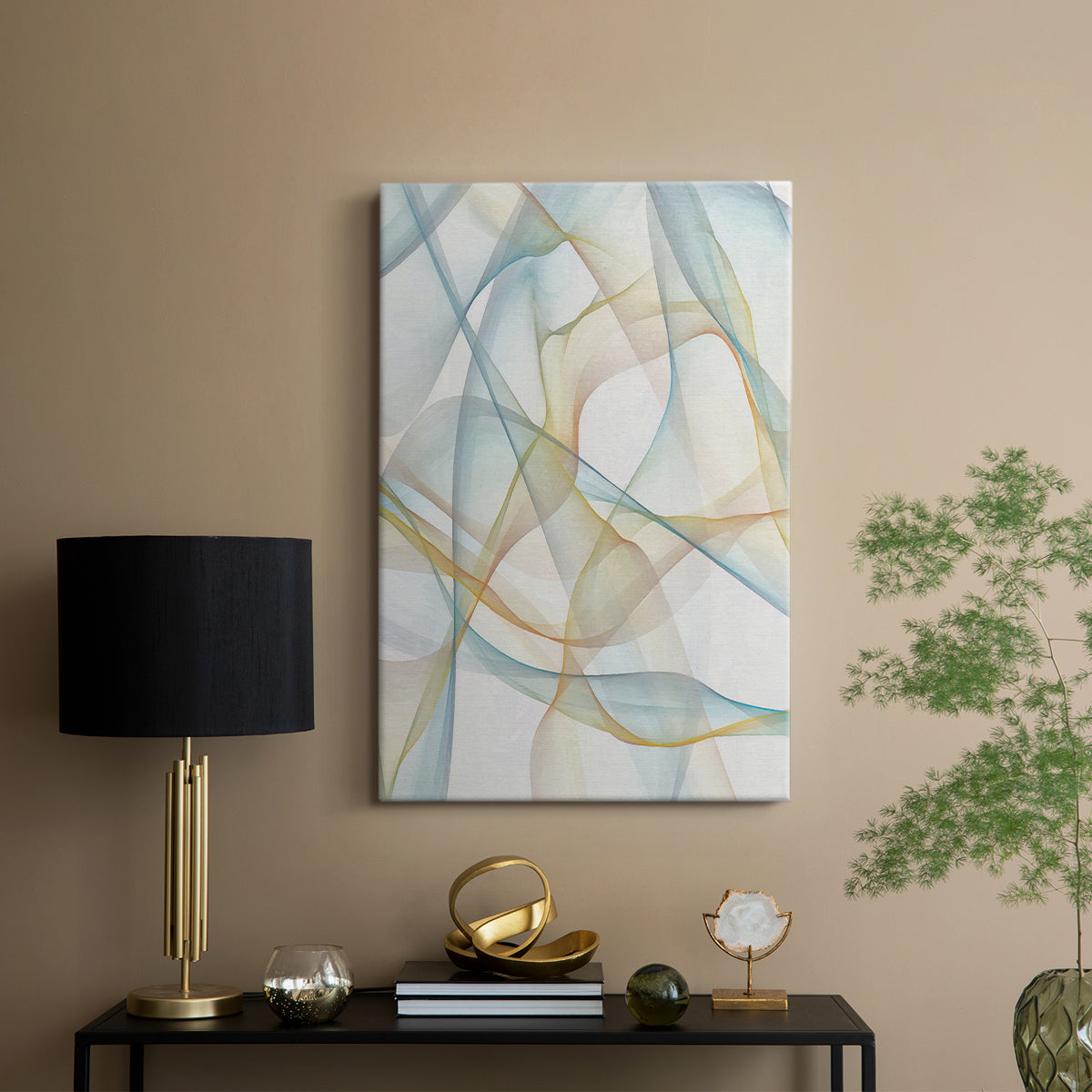 Curves and Waves III - Canvas Art Print