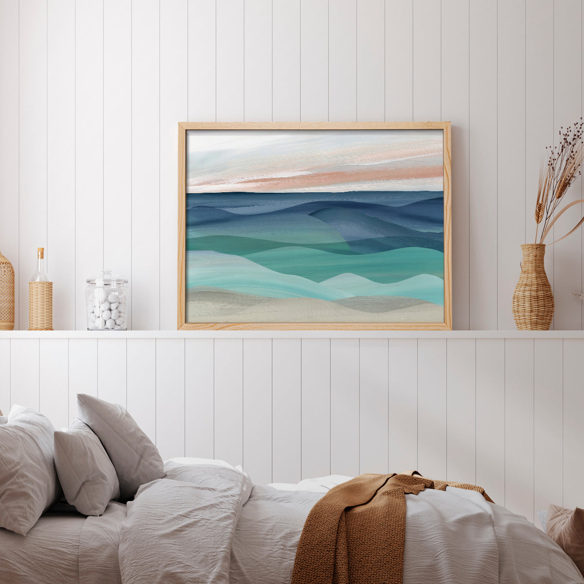 43524,abstract,ocean,landscape,art,painting,modern,sunset,blue,green,tranquility,waves,color,decor,home,framed,contemporary,nature,ocean view,coastal,seascape,peaceful,wall art,interior design,smooth,texture,horizon,stylish,ocean colors,creative,relaxation,scenery,sea,calming,atmosphere,aesthetic,visual,bright,layered,Re-stickable,Abstract