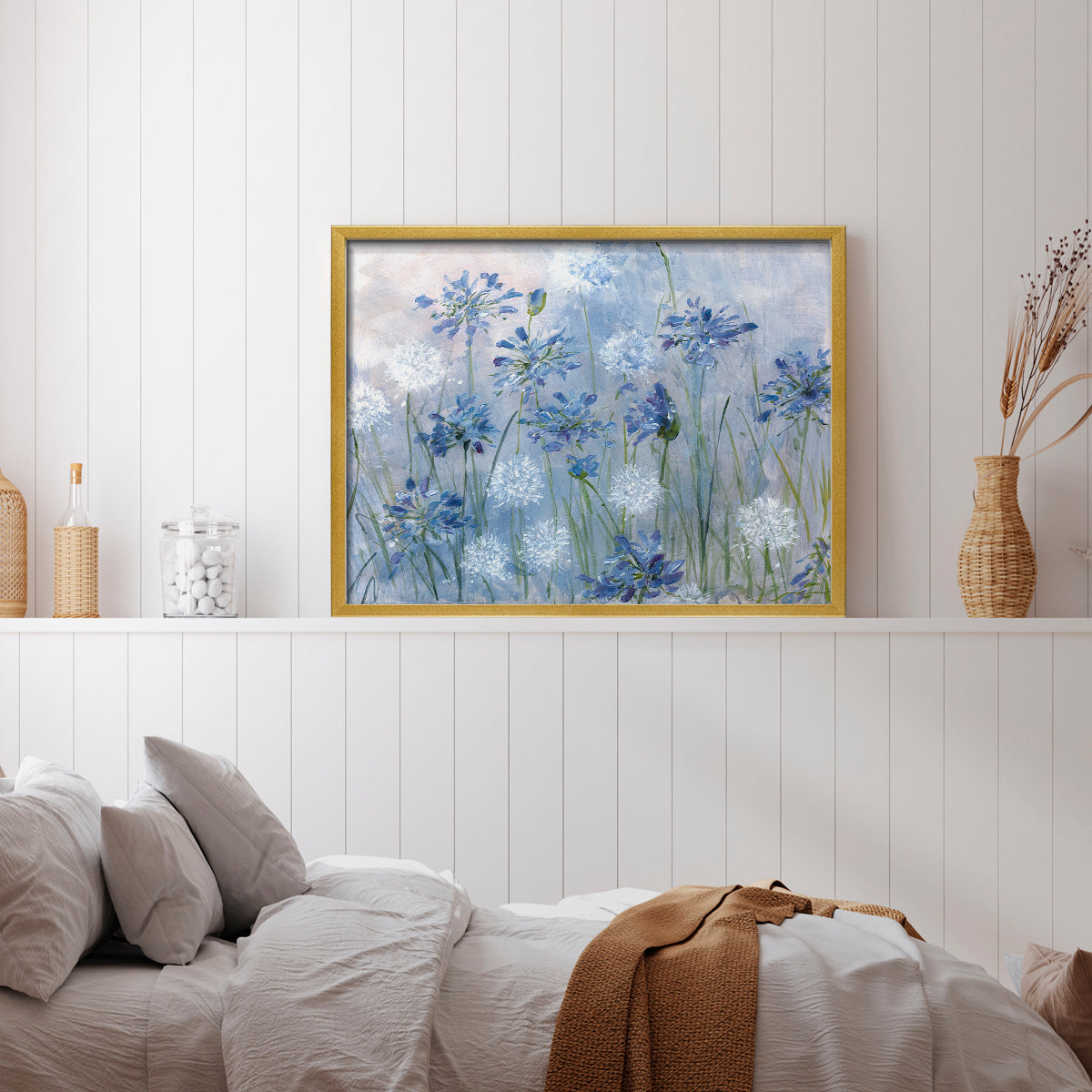 44430,flowers,art,blue,white,painting,framed artwork,nature,field,floral,decor,serene,canvas,landscape,home,interior,decoration,botanical,garden,spring,summer,colorful,creative,acrylic,blooming,fresh,petals,green,texture,beauty,arrangement,outdoor,delicate,lively,impressionistic,composition,peaceful,cheerful,modern art,design,Re-stickable,Animals