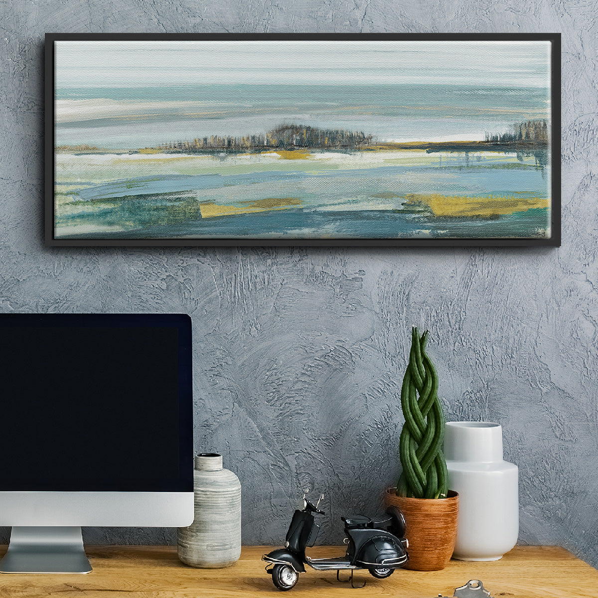 Lewbeach Vista - Floater Framed Canvas Print