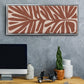 Terra Cotta Block Palms IV - Floater Framed Canvas Print