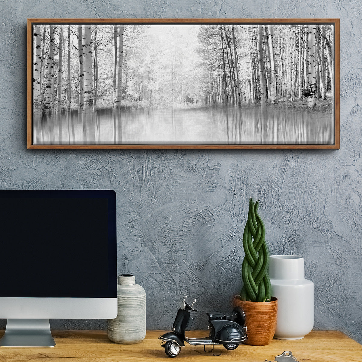 Aspen Reflection - Floater Framed Canvas Print