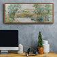 Trees on the Creek I - Floater Framed Canvas Print