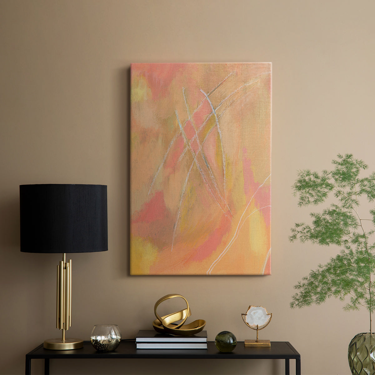 Peach Bliss IV - Canvas Art Print