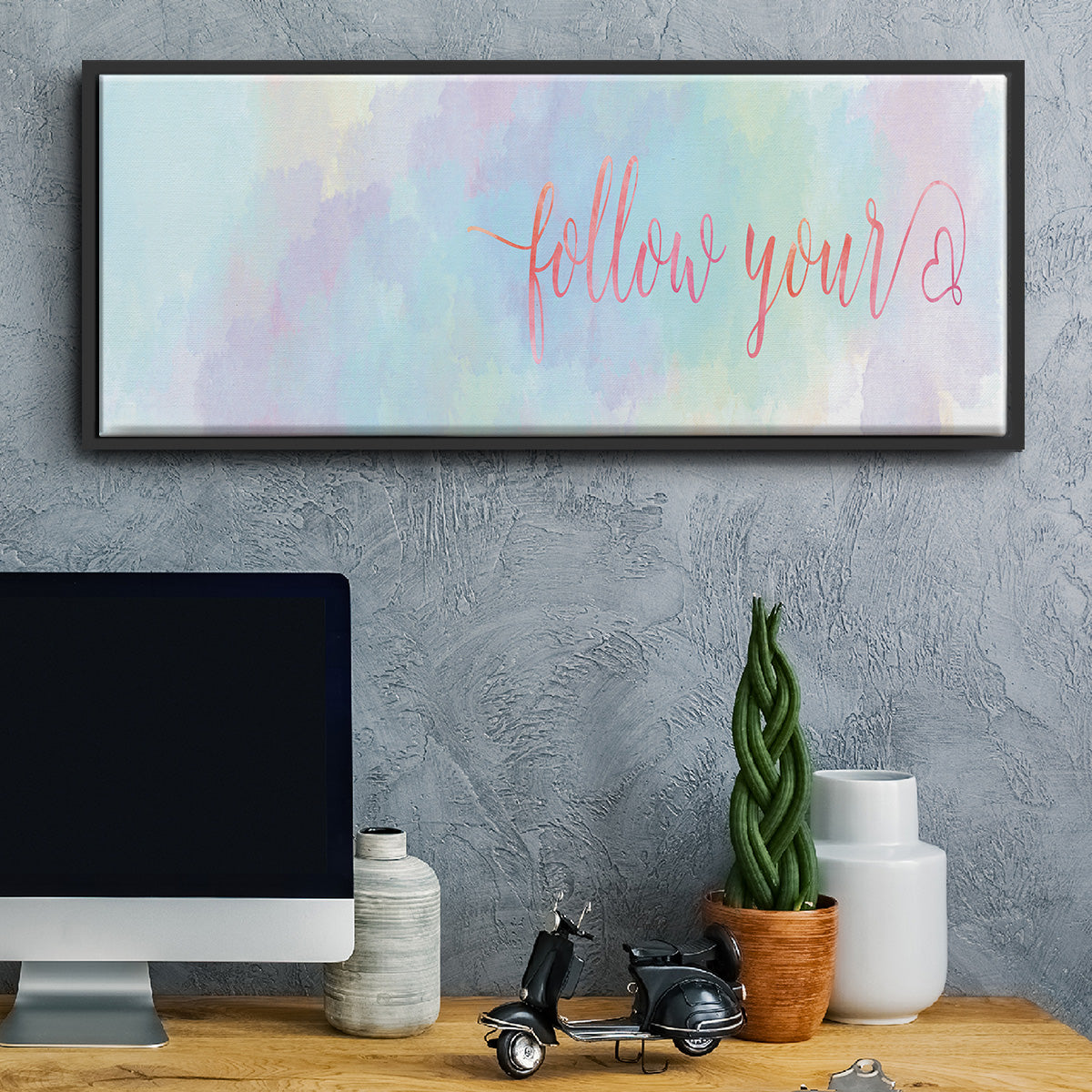 Follow Your - Floater Framed Canvas Print