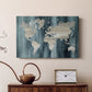 Navy World Map - Canvas Art Print