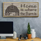 Home & Farm III - Floater Framed Canvas Print