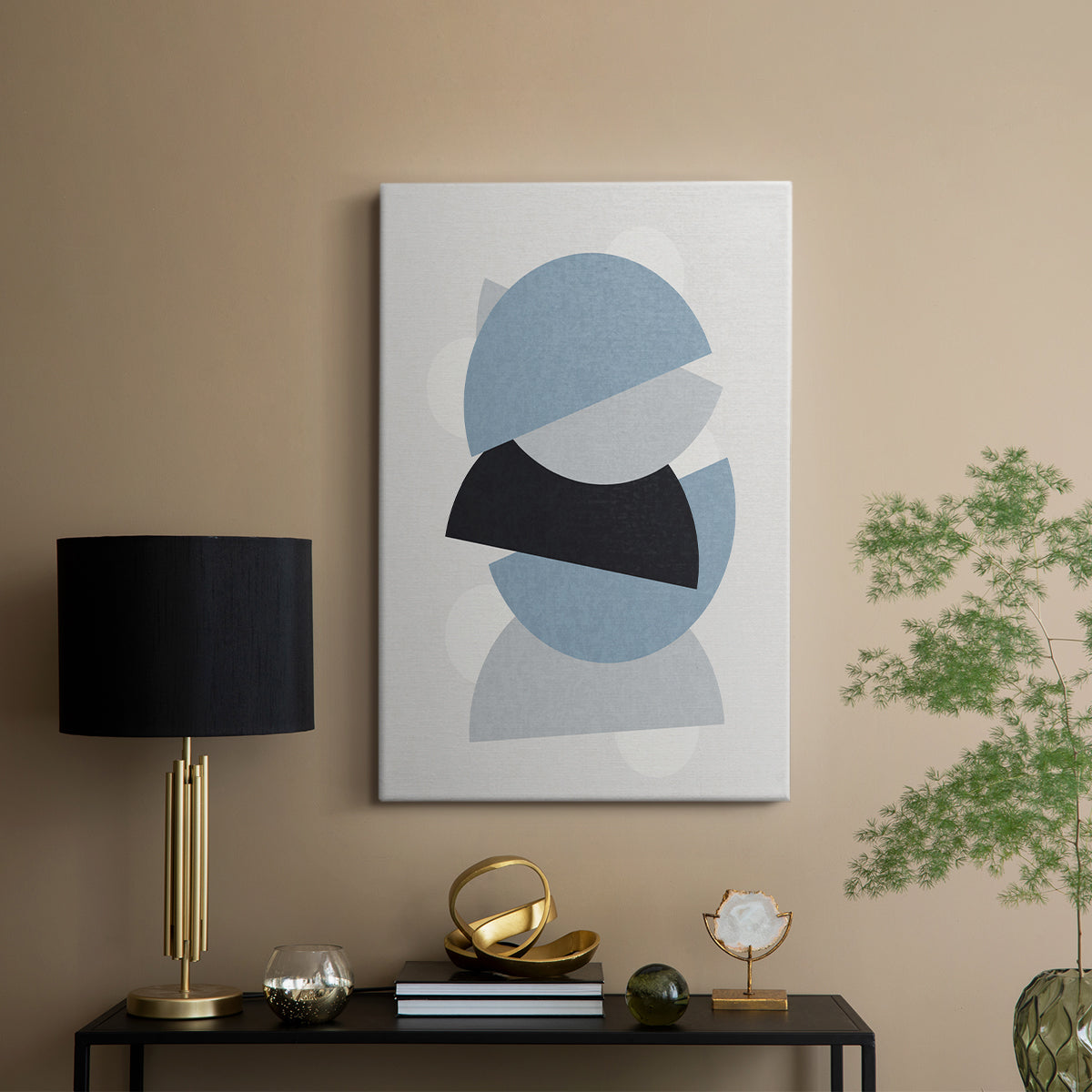 Shapely Blues I - Canvas Art Print