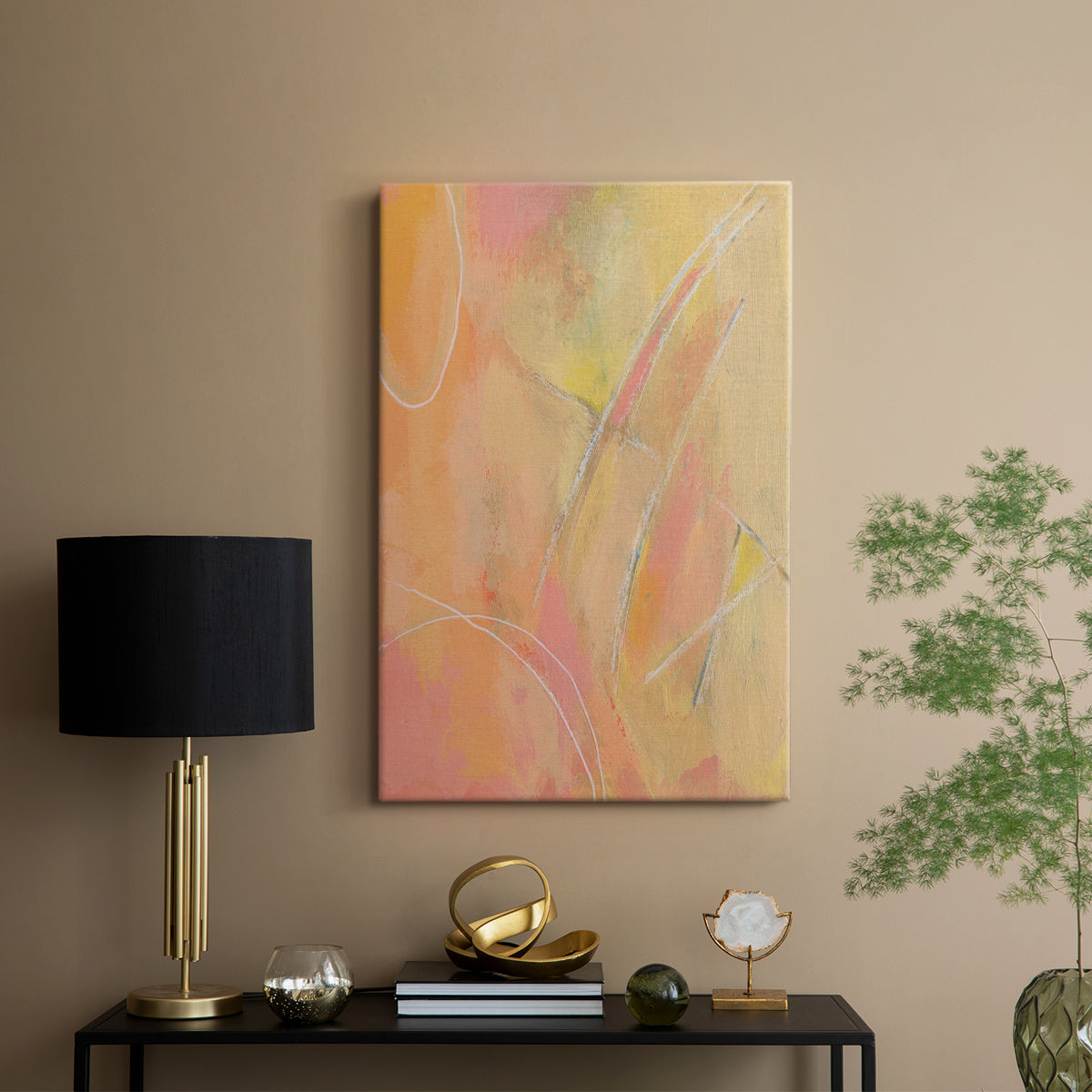 Peach Bliss III - Canvas Art Print