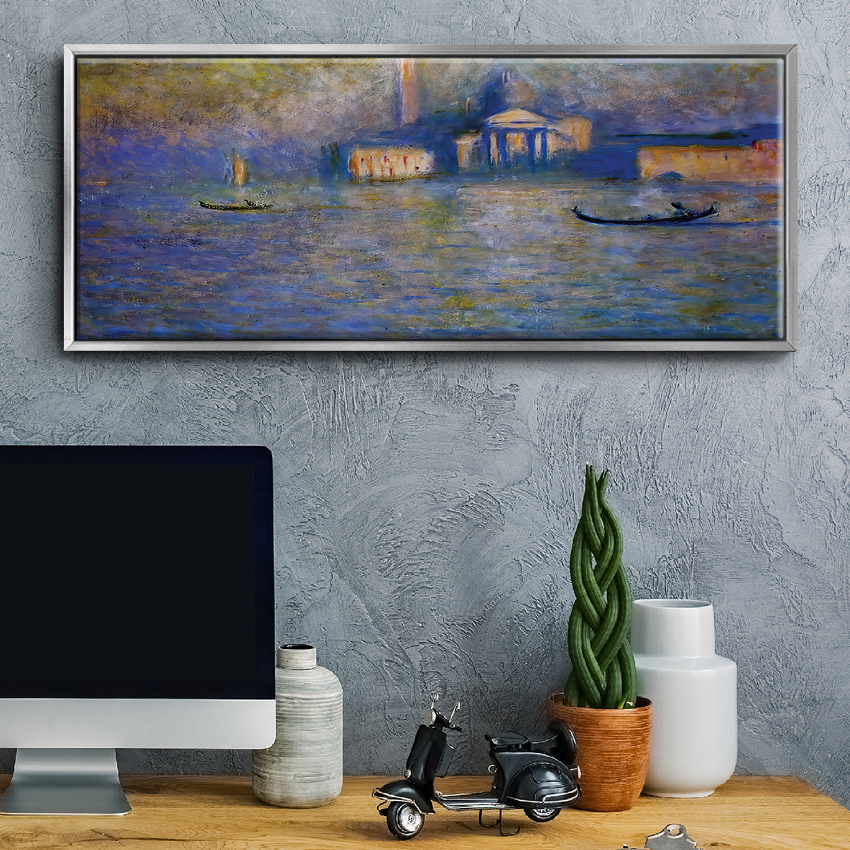 San Giorgio Maggiore, Twilight, 1908 - Floater Framed Canvas Print