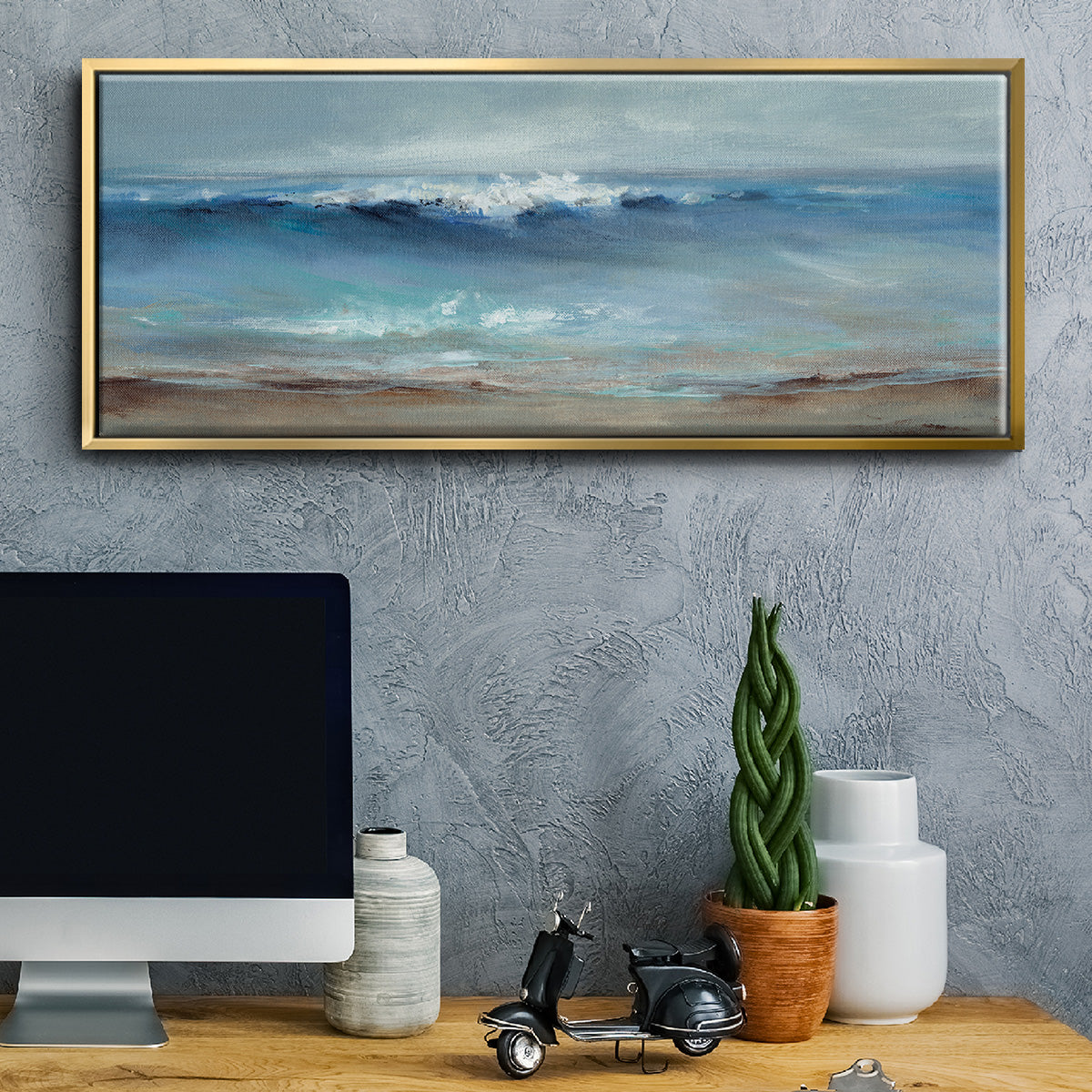 Northeast Wind - Floater Framed Canvas Print