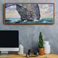 The Manneport, Seen from Below, 1883 - Floater Framed Canvas Print