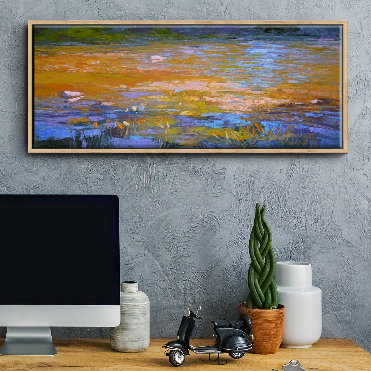 Indian Summer - Floater Framed Canvas Print