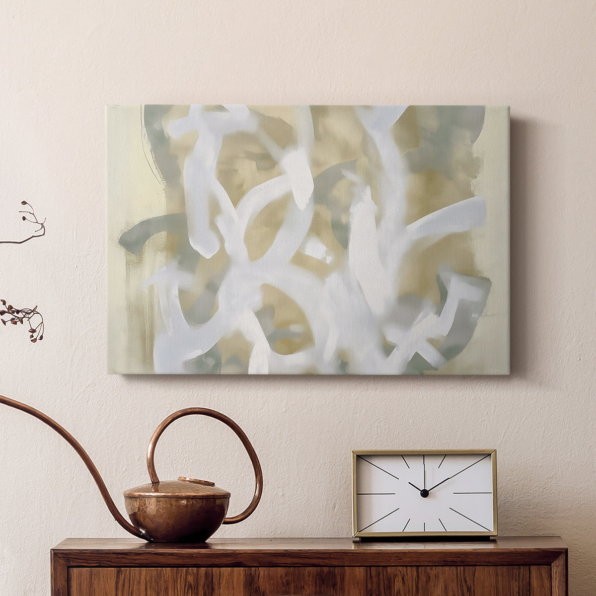 Grey and Gold Abstract CLXIII - Canvas Art Print