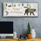 Woodland Christmas Collection D - Floater Framed Canvas Print