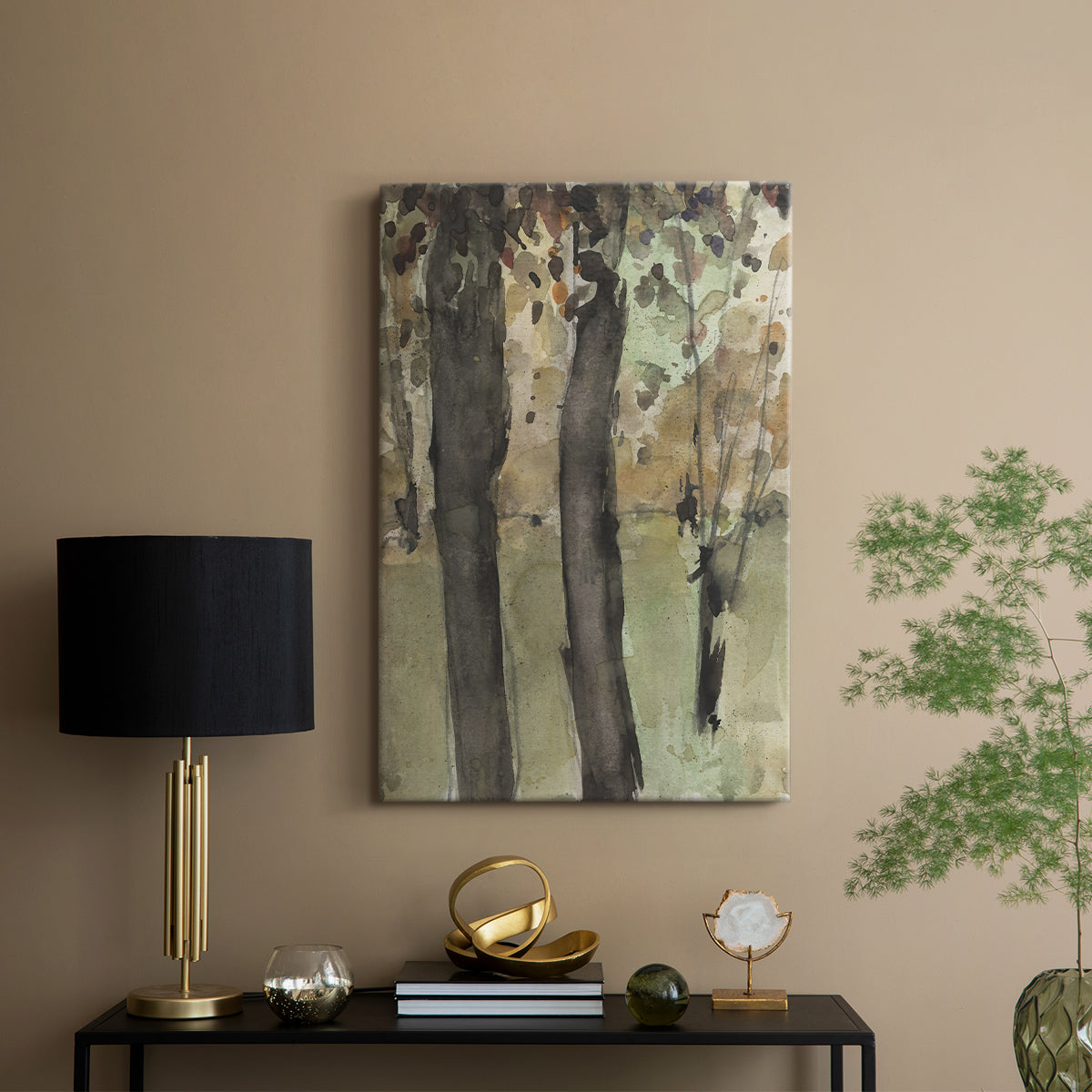 Under the Tree Confetti I - Canvas Art Print