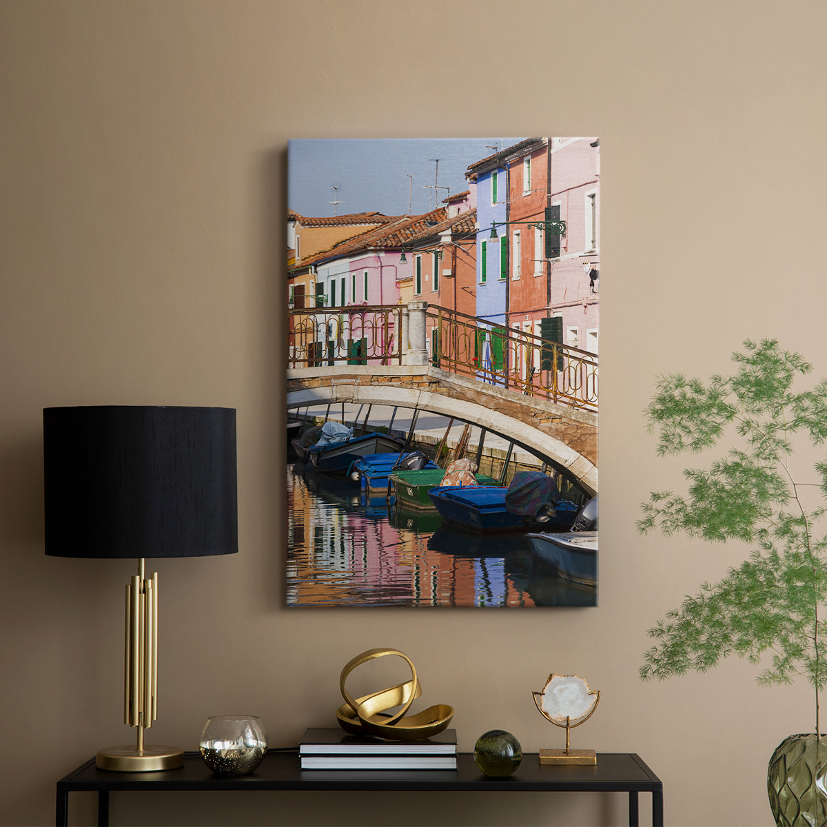 Colorful Canal - Canvas Art Print