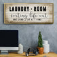 Laundry Room - Floater Framed Canvas Print