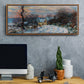 Road to Giverny in Winter, 1885 - Floater Framed Canvas Print