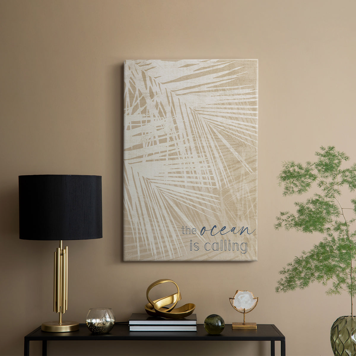 Ocean Calling Palms - Canvas Art Print