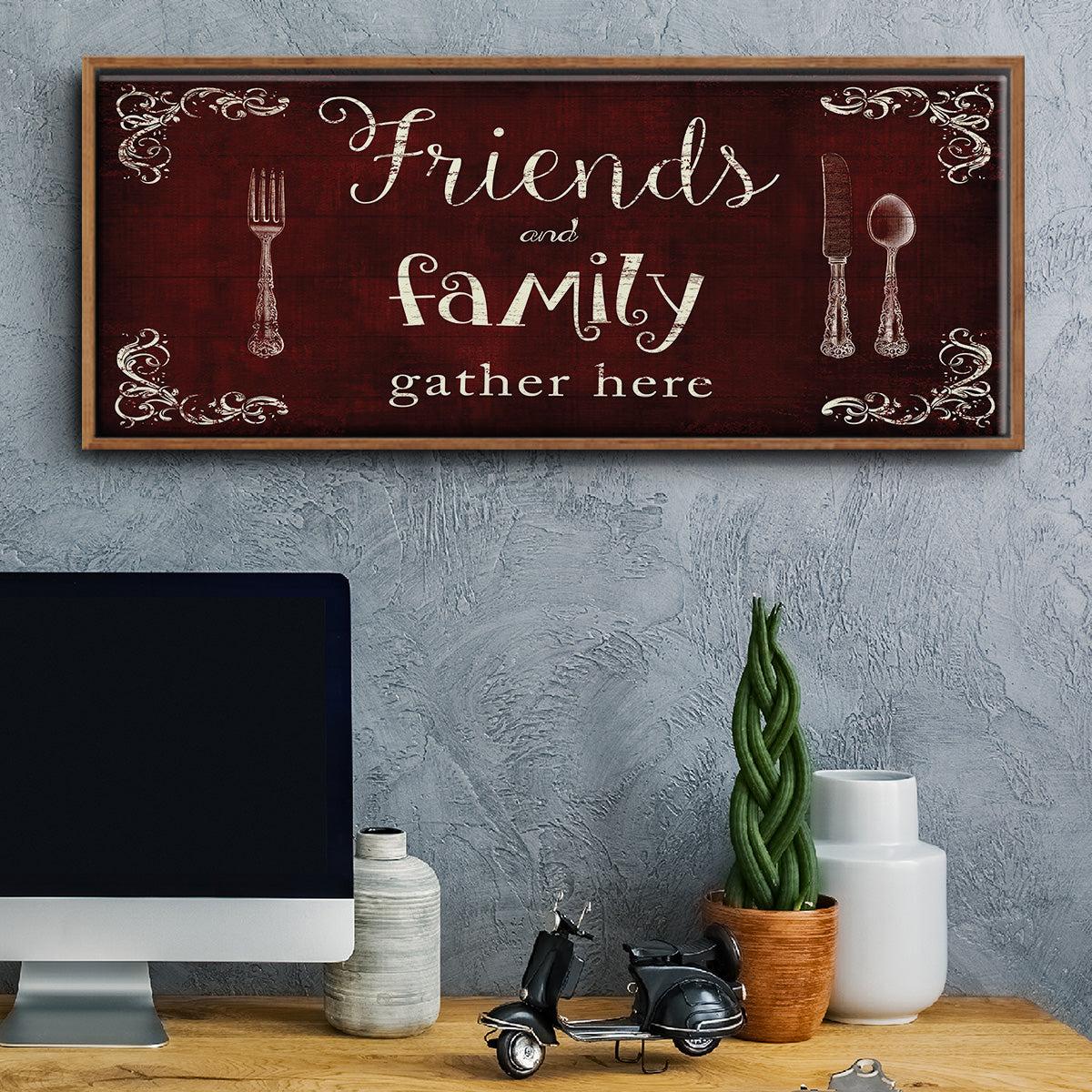 Friends and Family - Floater Framed Canvas Print