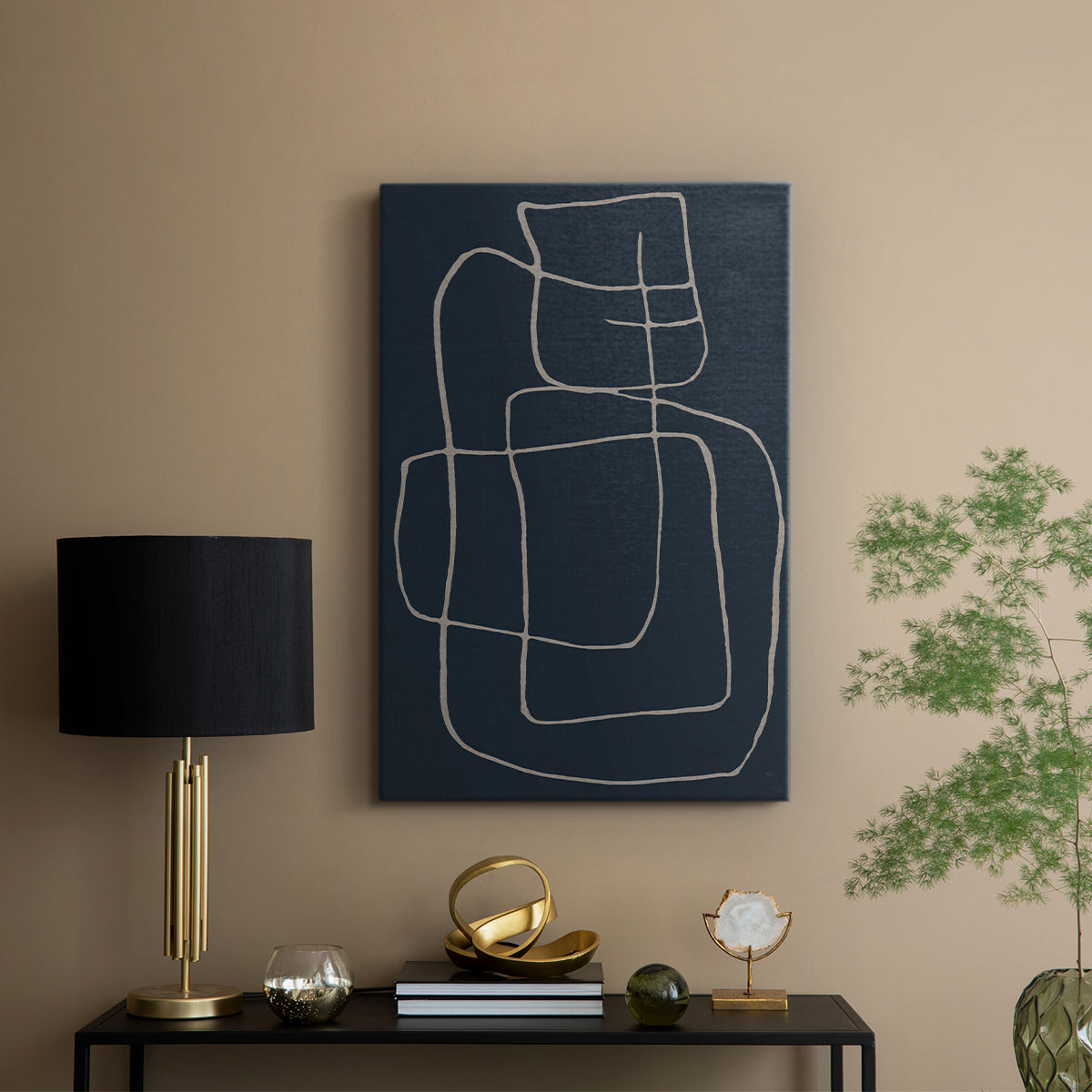 Shapes and Night Sky II - Canvas Art Print