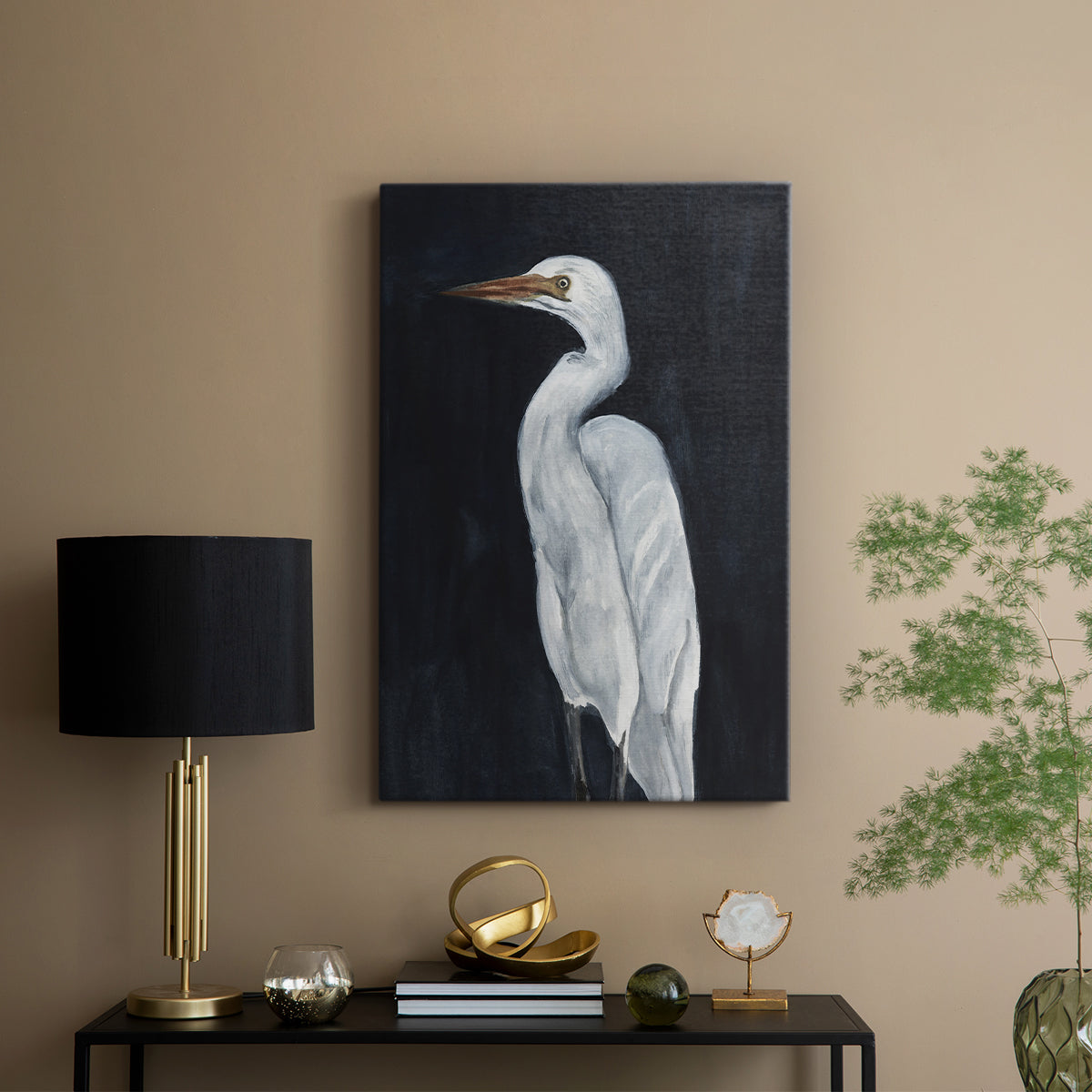 Calm Great Egret I - Canvas Art Print