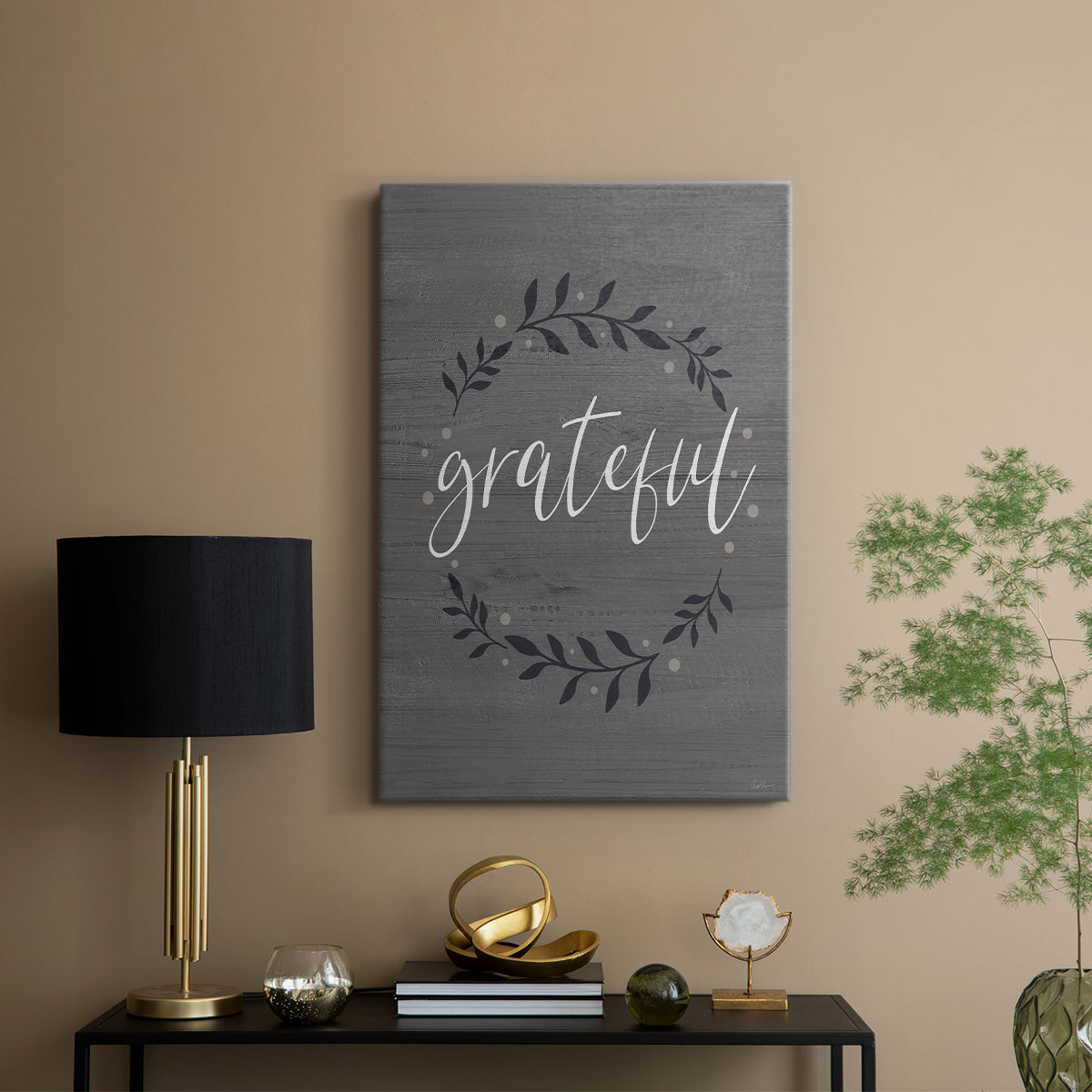 Grateful Wreath - Canvas Art Print