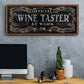 Wine Taster - Floater Framed Canvas Print