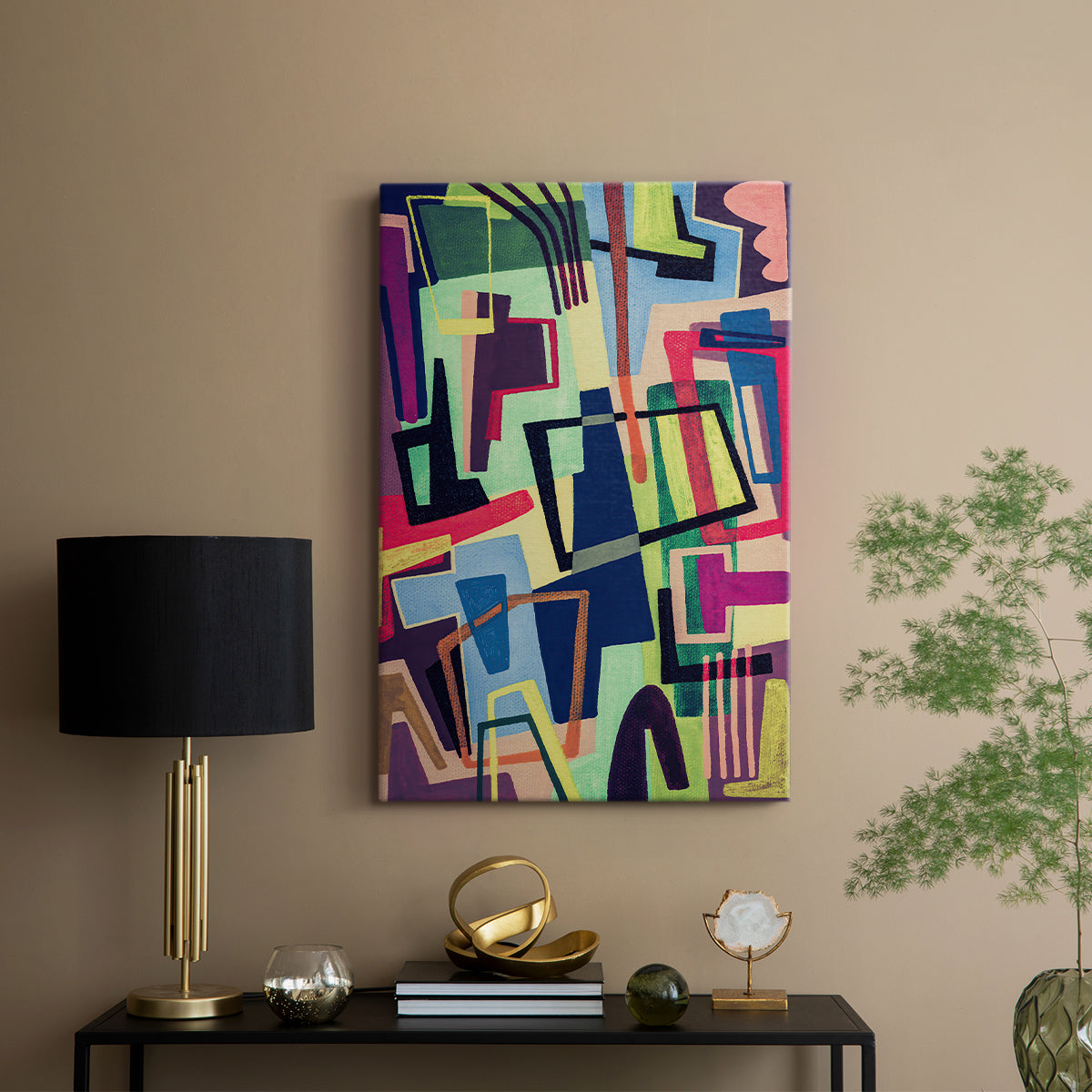 Connected Colors II - Canvas Art Print