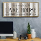Simple at the Lake House - Floater Framed Canvas Print