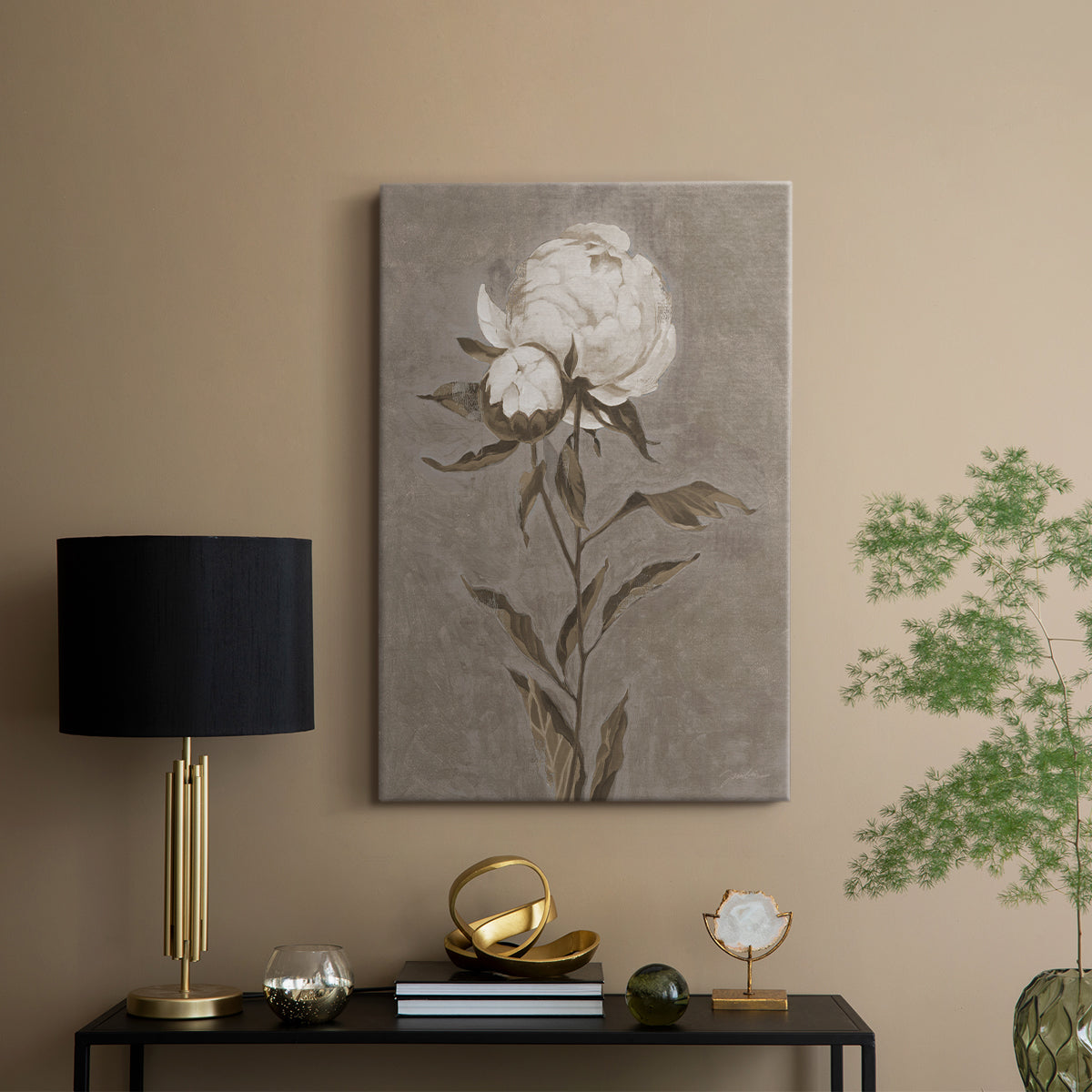Pretty As A Peony II - Canvas Art Print