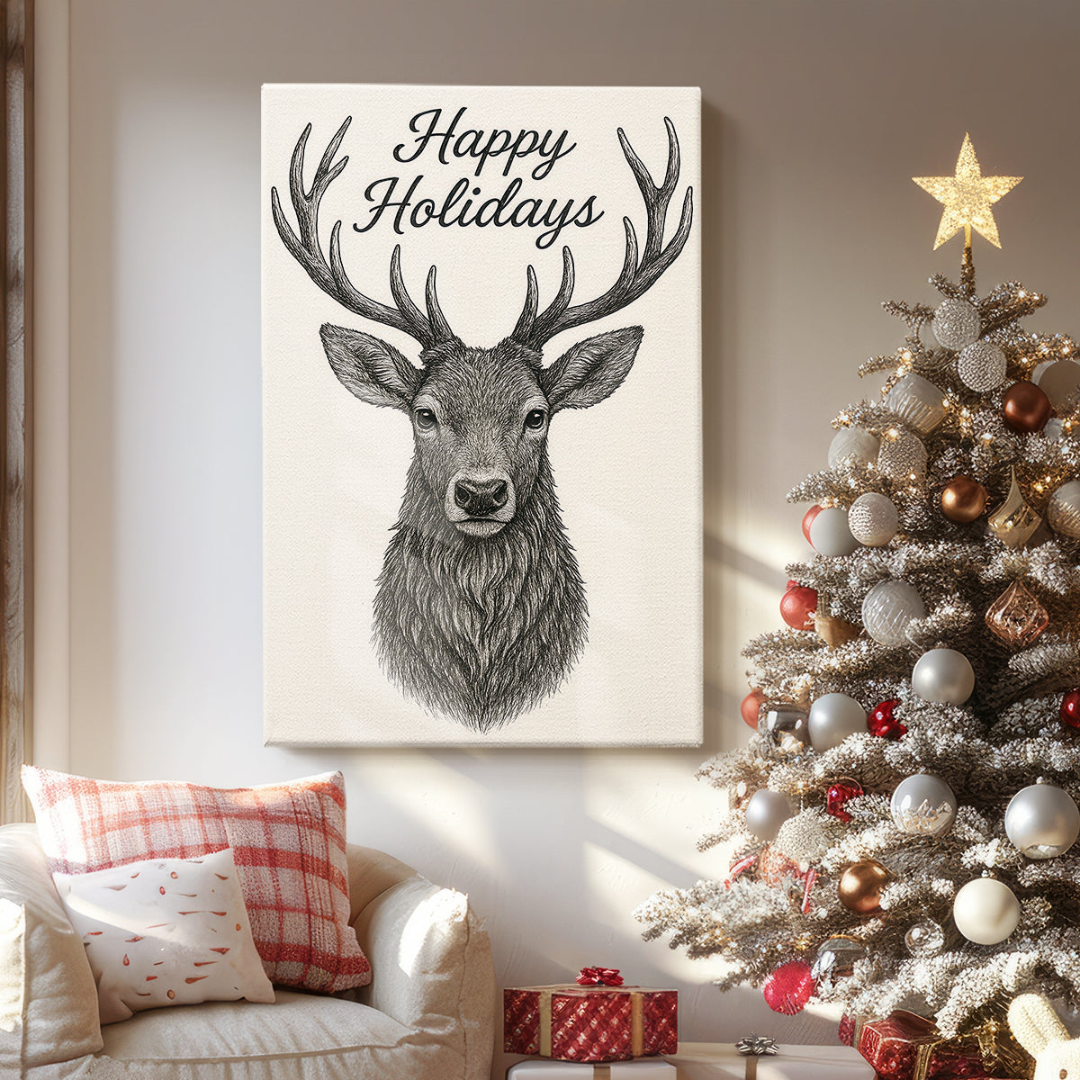 Night of Pearled Carol - Canvas Art Print