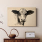 Charcoal Cow II - Canvas Art Print
