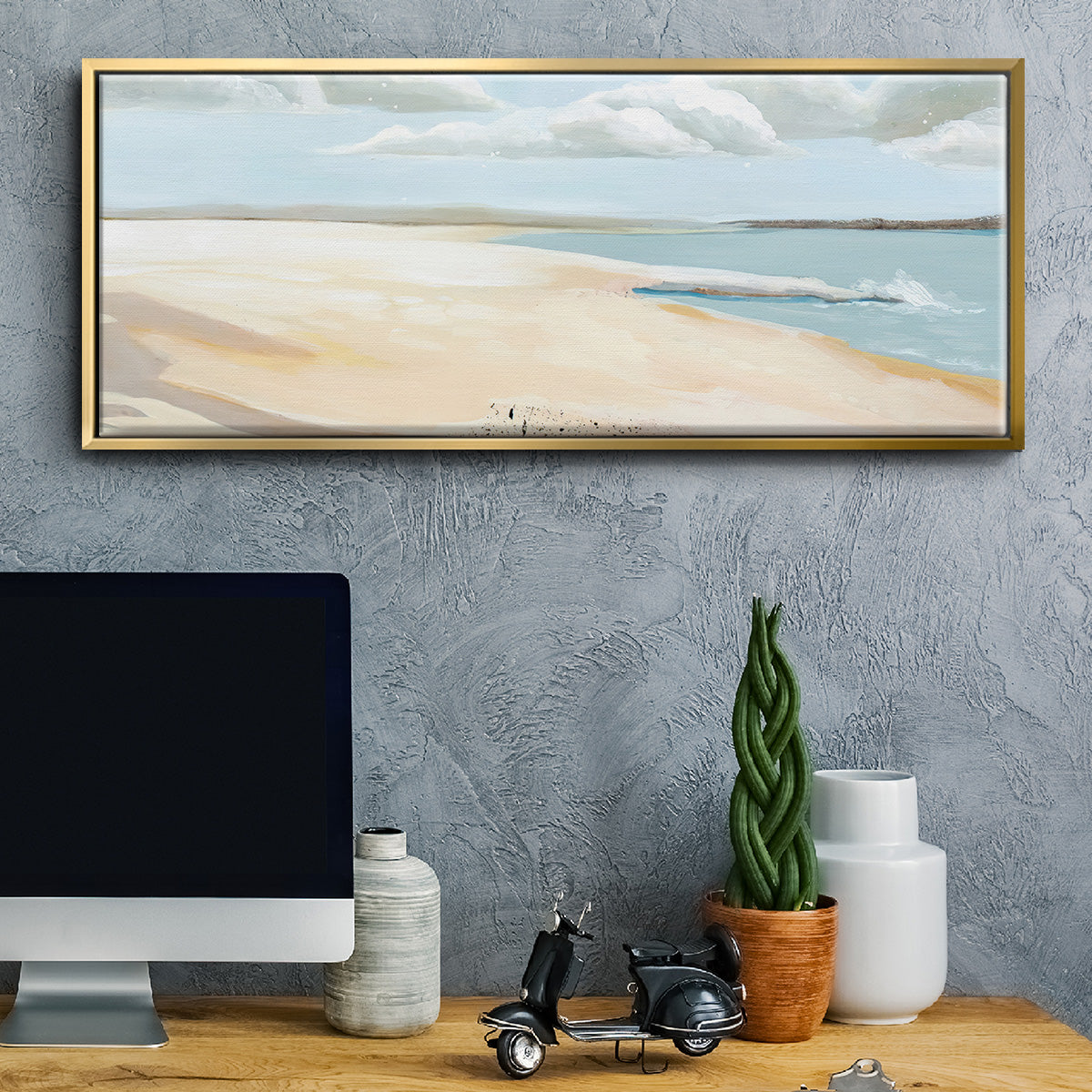 Sandy Getaway II - Floater Framed Canvas Print