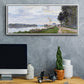 The Promenade at Argenteuil, 1872 - Floater Framed Canvas Print