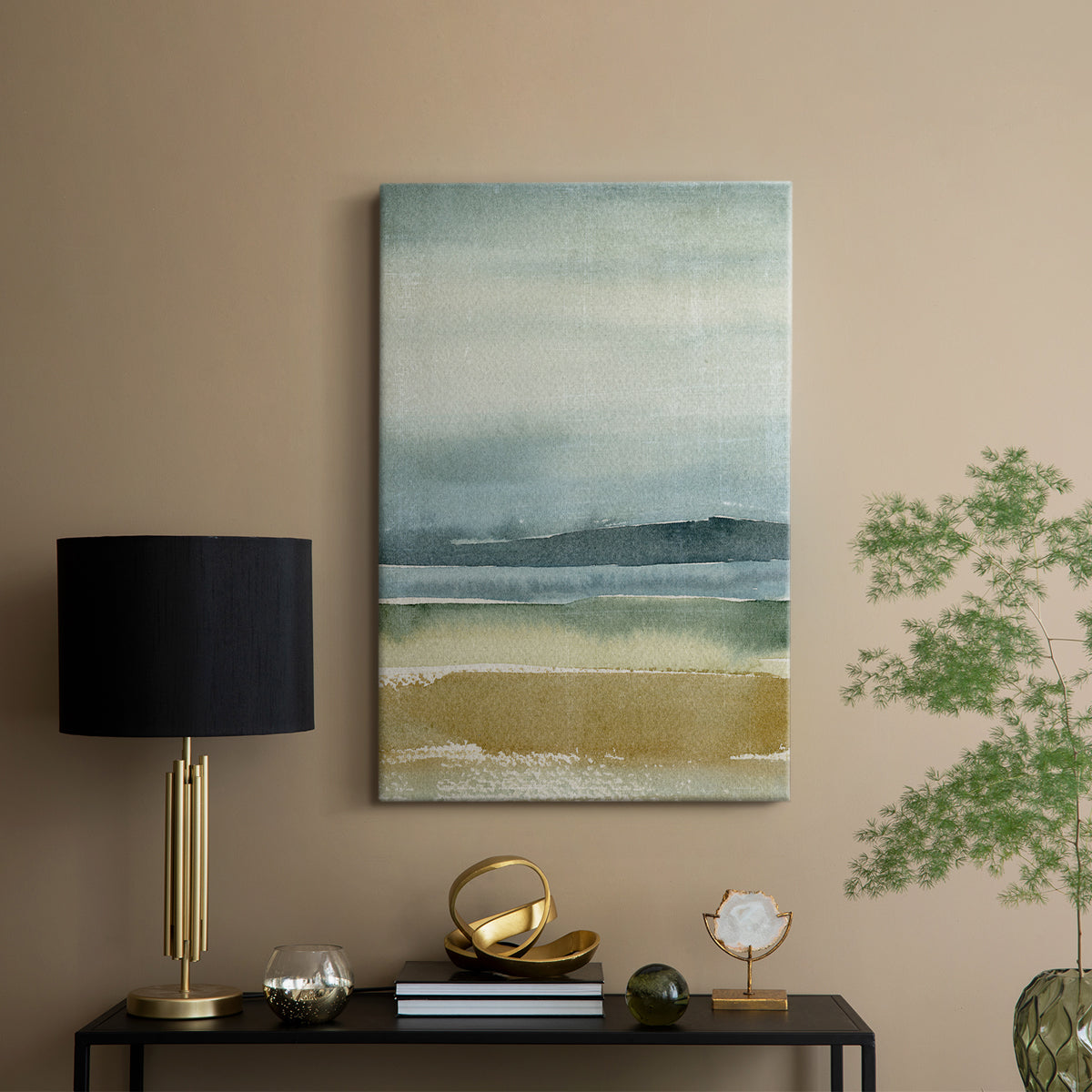 Ochre Outlook I - Canvas Art Print