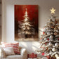 Warm Scarlet Serenade of Cottage - Canvas Art Print