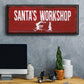 Santa's Workshop - Floater Framed Canvas Print