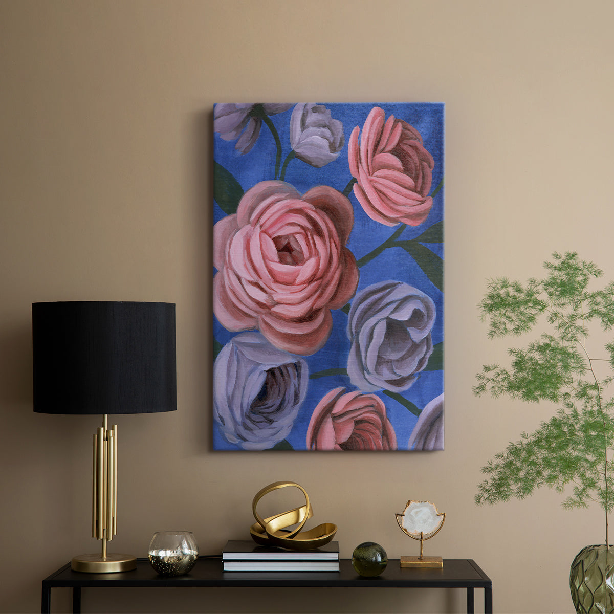 Layered Petals II - Canvas Art Print