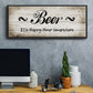 Beer Happy Hour - Floater Framed Canvas Print