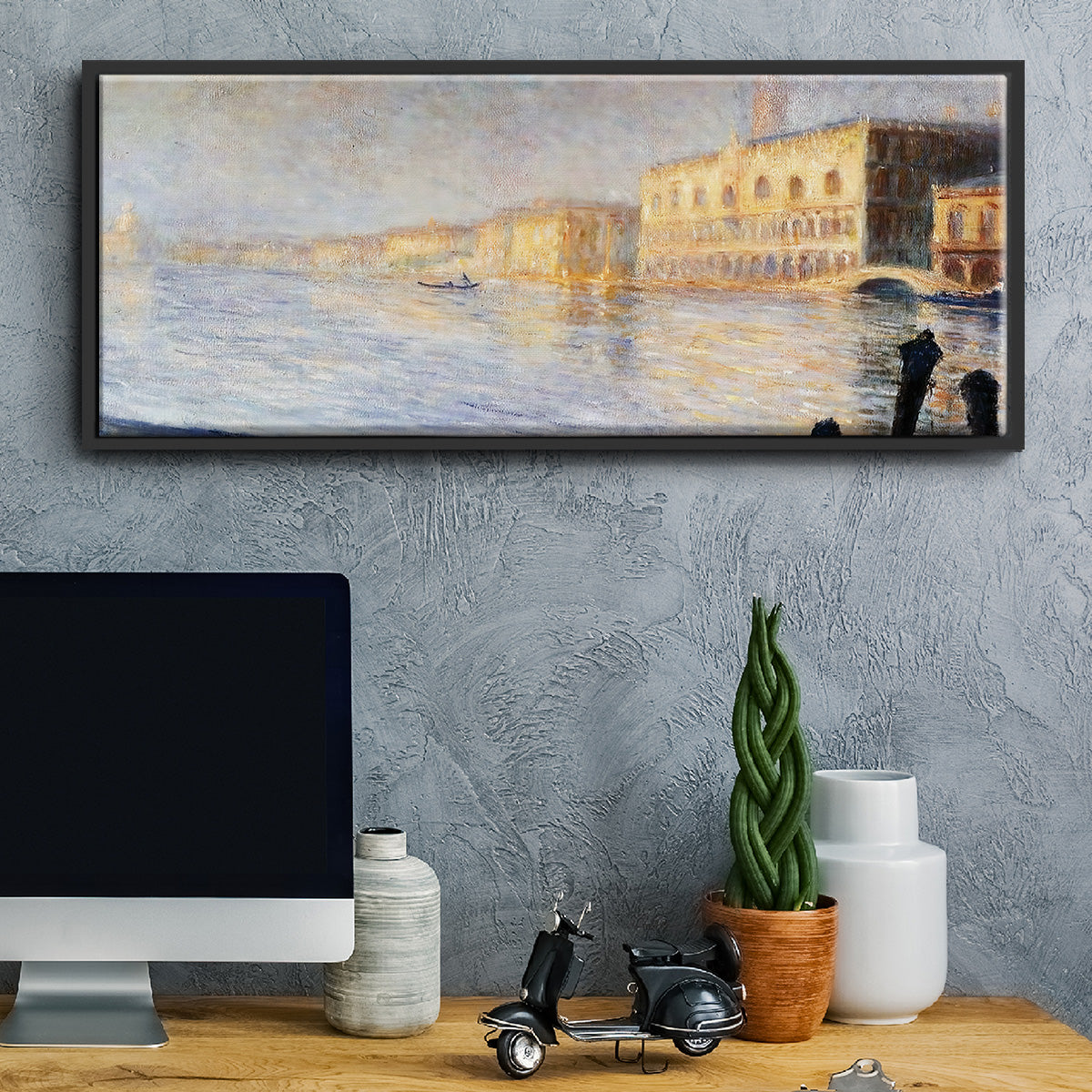 The Doges' Palace, 1908 - Floater Framed Canvas Print