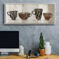 Coffee Skins I - Floater Framed Canvas Print