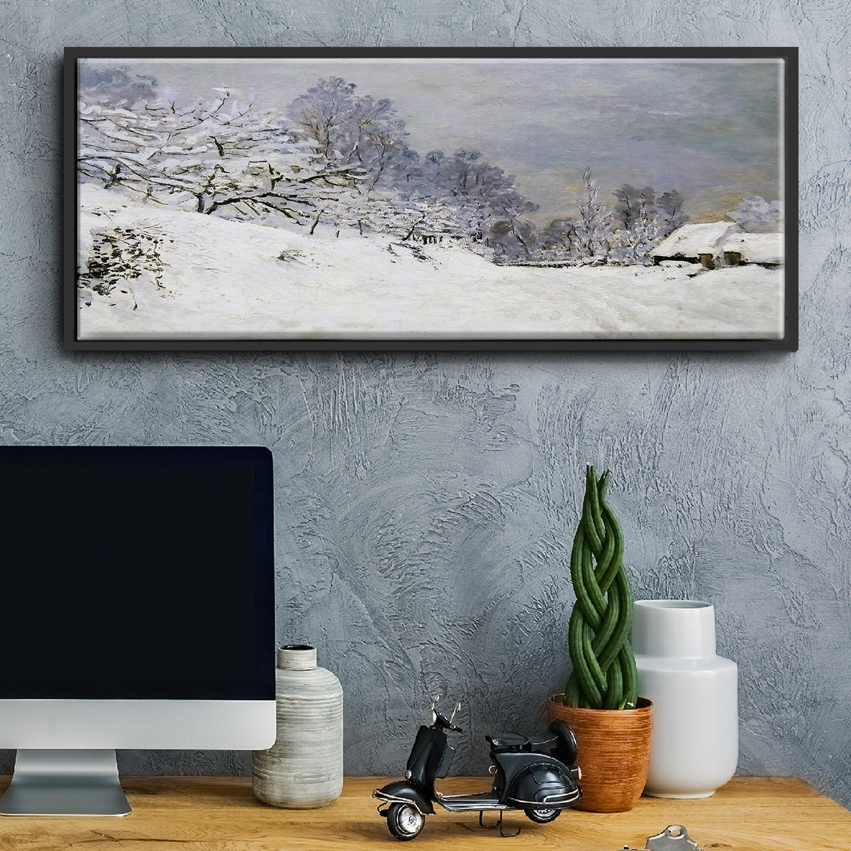 The Road in Front of Saint - Floater Framed Canvas Print